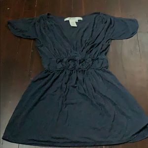 Synched waist V Neck Top